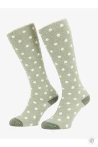 LeMieux Sally Spot Flufflies Socks Fern