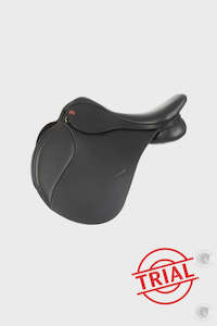 K&M FLATBACK GP Saddle 17.5" BLACK - TRIAL SADDLE FEE + DEPOSIT