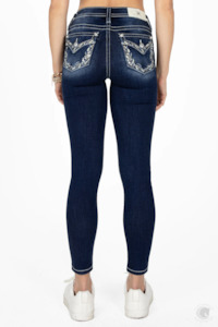 Miss Me: Miss Me Scattered Leaves Skinny Jeans