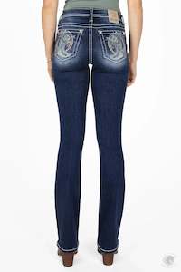 Miss Me Rope and Boots Bootcut Jeans
