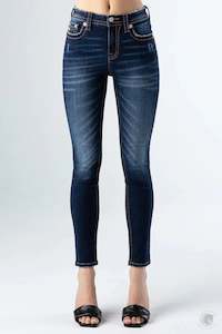 Miss Me Classic Dark Wash Skinny Jeans