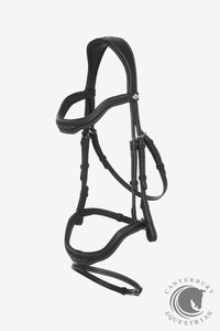 Bridles Reins Bits: LeMieux Kudos Contour Flash Bridle Black
