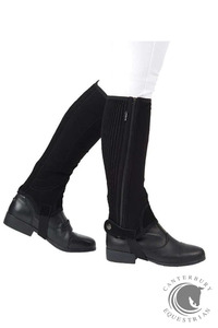 DUBLIN EASY-CARE HALF CHAPS II BLACK CHILDS