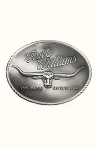 Homeware Giftware 1: R.M.Williams logo buckle Antique Silver