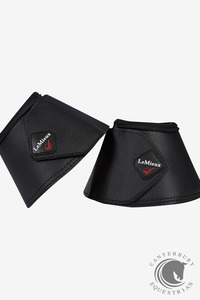 LeMieux WrapRound Leather Over Reach Boots Black