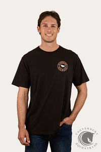 Ringers Western Buck Mens Loose Fit T-Shirt Black