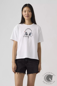 Levi's® Women's GR Vintage Tee Denim Headphones Bright White