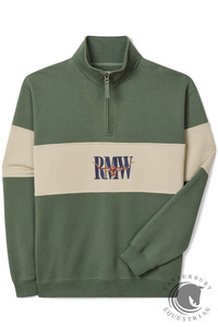 R.M. Williams Heritage 1/4 Zip Sweatshirt Spruce Green
