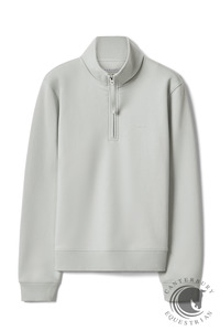 R.M. Williams Trickett 1/4 Zip Sweatshirt Salt