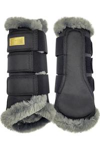 Estate Fleece Dressage Boot - Black/Grey