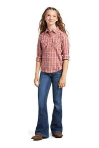 Kids Clothing: Ariat Girls Antique Rubia Long Sleeve Shirt