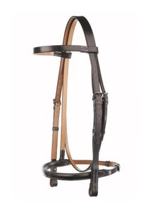 Jeffries Traditional Show Bridle - Havana Brown
