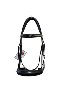 Bridles 1: Albion Snaffle Bridle, Crank Noseband - Black, Size Full
