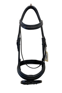 Albion Snaffle Bridle with Flash – Black (Full)