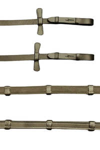 Etoile: Étoile EQ Rubber Grip, Notched Hunter Reins