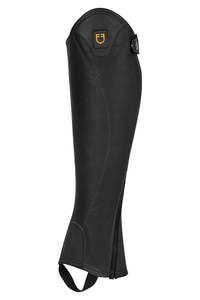 Chaps: Equestro Unisex soft leather gaiters with side zip