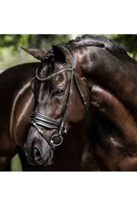 Lumiere: Lumiere 'Ariana' Hanoverian bridle - Black