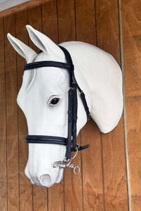 Jeffries: Jeffries Premium Padded Weymouth Double Show Bridle – Black