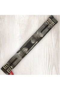 Jeffries Padded Leather Comfort Girth with Centre Elastic - Dressage