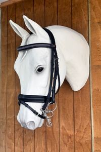 Bridles 1: Albion Weymouth Bridle with Flash – Black (Full)
