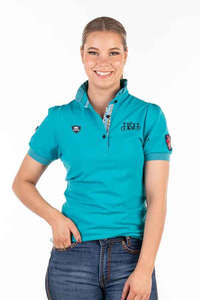 Casual Clothing: Hitchley & Harrow Fitted Polo - Turquoise
