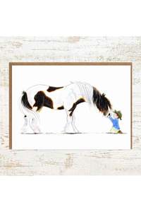 Gifts: Clydie Moment - Clydesdale / Shire Horse Greeting Card
