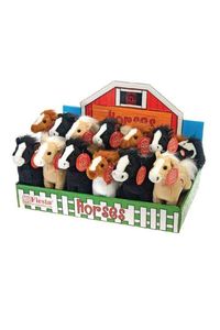 Plush Horse Toy with 'Neigh' Sound Effect button 20cm