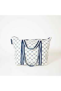 Gifts: Zip Medium Tote – Navy Horseshoe