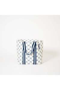 Shopper Tote – Navy Horseshoe