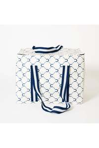 Large Insulated Tote – Navy Horseshoe