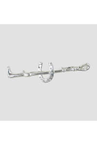 Silver Horseshoe Stock Pin