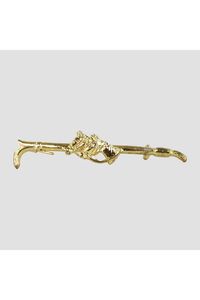 Gold Horse Heads Stock Pin