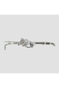 Silver Horse Heads Stock Pin
