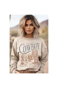 American Cowgirl Mineral Graphic Sweatshirt: Mineral Oatmeal