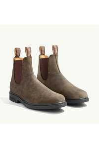 Lifestyle Footwear: Blundstone Men's Chelsea Boots Chisel Toe - Rustic Brown (Model 1306)