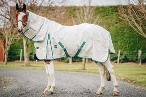 Horse Summer Rugs: Green Check Summer Canvas Combo