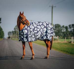 Horse Between Rugs: 1200D 100g Speech Bubble Detachable