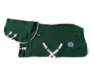 Horse Stable Rugs: WickAway Green Detachable