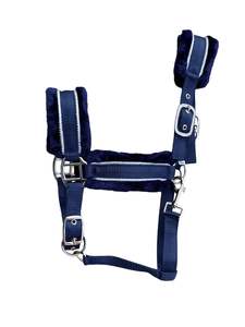 Accessories: Mink Lined Webbing Halter
