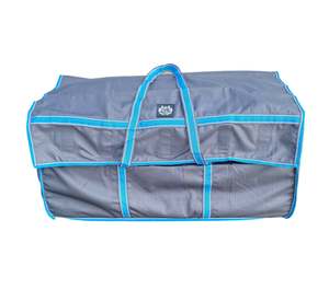 Storage: Grey & Blue Hay Bale Bag