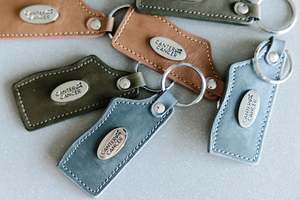 Clothing Bags Giftware: Leather Horse Rug Keyrings