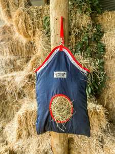 Navy/Red Large Hay Bag