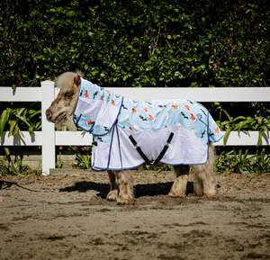 1200D No Fill Mesh Sided Cow Print Combo (Pony)