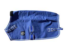 Royal Blue Canvas Calf Rug
