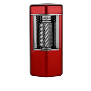 Xikar® Meridian Soft Flame cigar lighter (Red & Gunmetal)