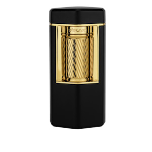 Xikar® Meridian Soft Flame cigar lighter (Black & Gold)