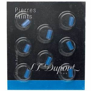 Accessories Flints: S.T. Dupont Blue Lighter Flints (x8)