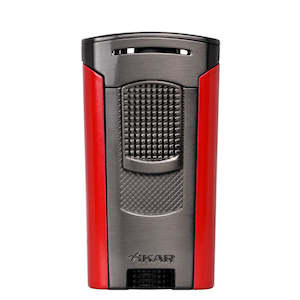 Xikar® Astral Single-Jet Torch Cigar Lighter (Gunmetal-Red)