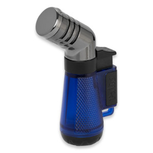 Palio Squadra Angled Triple-Jet Flame Cigar Lighter (Blue)