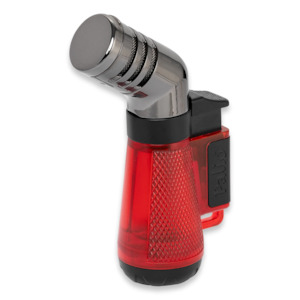 Palio Squadra Angled Triple-Jet Flame Cigar Lighter (Red)